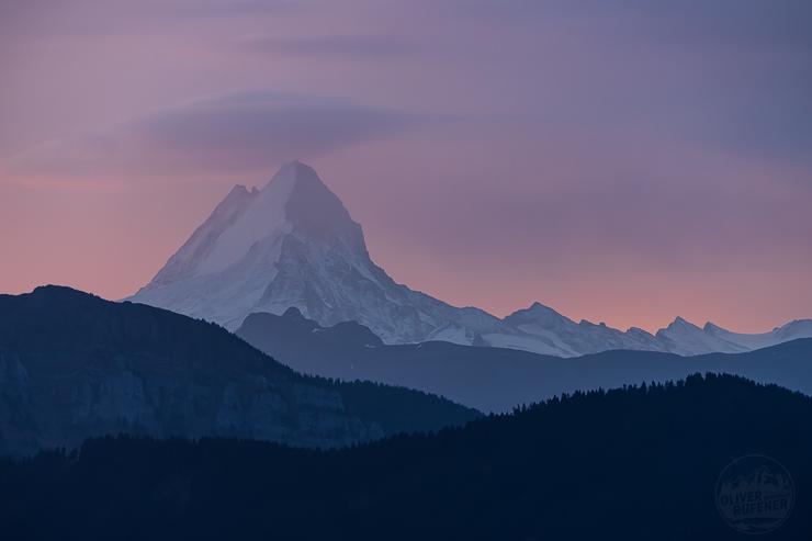 Schreckhorn im Morgenlicht