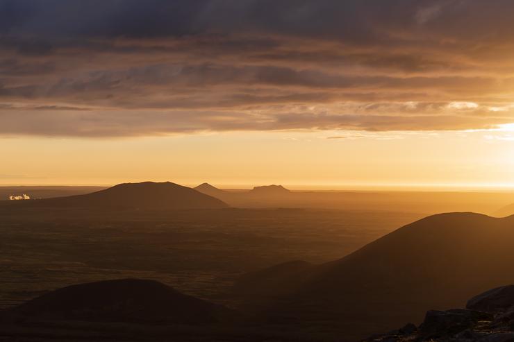 Sonnenuntergang auf Island